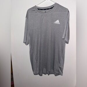 Adidas Men's Light Gray Short Sleeve Tee